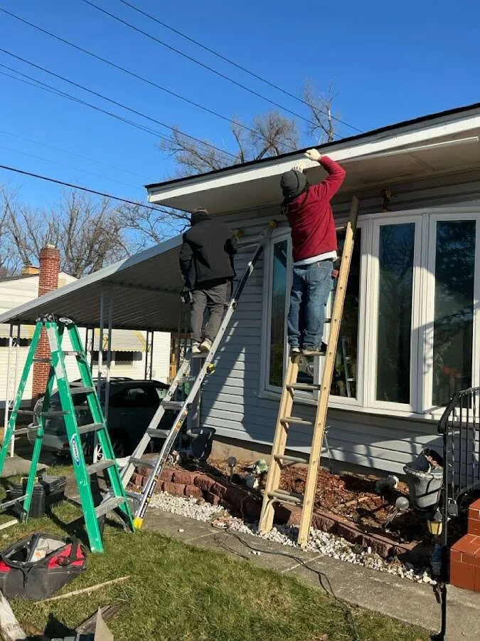 Restoration crew performing exterior repair in Abilene